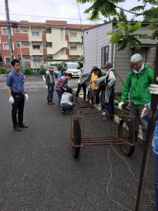 午後からいよいよ作業開始